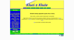 Desktop Screenshot of klucizkluce.cz